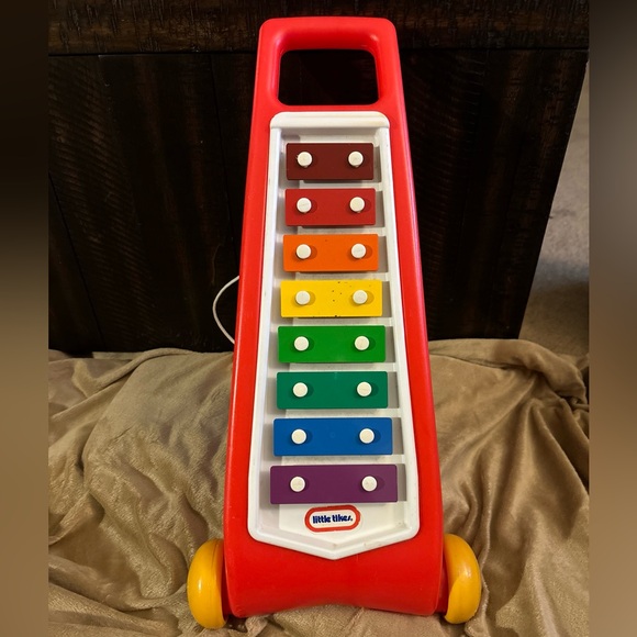 Vintage Little Tikes Xylophone Tap A Tune Musical Pull Toy - Picture 10 of 11